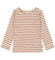 Petit Piao Blouse - Rib - Modal - Nostalgic Rose/Off White