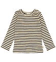 Petit Piao Genser - Rib - Modal - Kaffebønne/Off White