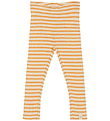 Petit Piao Leggings - Rib - Modaal - Zonnebloem/Off White