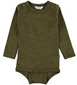 Joha Bodysuit l/s - Wool - Moss Green