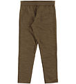 Joha Leggings - Wool/Silk - Brown Melange