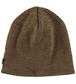 Joha Beanie - Wool/Silk - 2-layer - Brown Melange