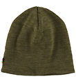 Joha Beanie - Wool - 2-layer - Moss Green