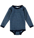 Joha Bodysuit l/s - Wool - Blue