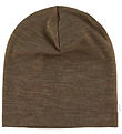 Joha Beanie - Wool/Silk - 2-layer - Brown Melange