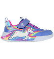 Skechers Shoes w. Light - Unicorn Chaser - Blue/Multi