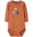 Name It Bodysuit l/s - NbmVroels - Autumn Leaf/Planets