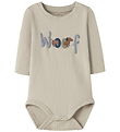 Name It Bodysuit l/s - NbmVroels - Iceland Fossil/Woof