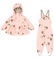 Konges Sløjd Rainwear w. Suspenders - PU - Palm - Bow Kitty Pink