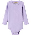 MarMar Bodysuit l/s - Rib - Plain - Soft Lavender
