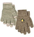 Konges Sløjd Handschuhe - Wolle/Acryl - Filla - 2er-Pack - Lemon