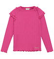 Minymo Blouse - Rib - Fuchsia Fedora