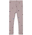 Name It Leggings - Noos - NmfNutti - Burnished Lilac w. Hearts