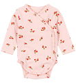 Konges Sløjd Wrap Bodysuit l/s - Basic - Pink Pink