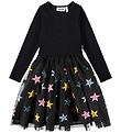 Molo Dress w. Tyl/Sequins - Rib - Cyrus - Black