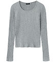 LMTD Blouse - Rib - NlfNinusa - Grey Melange