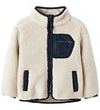 Name It Fleece jacket - NmnMattia - Moonbeam/CHEST Pocket Dark S
