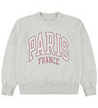 Abercrombie & Fitch Sweatshirt - Light Grey Heather/Pink