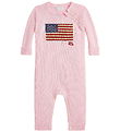 Polo Ralph Lauren Jumpsuit - Knitted - Acacia Pink w. Flag