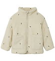 Name It Fleece Jas - Teddy - NmnMagot - Mist/Flower