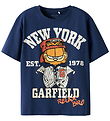 Name It T-Shirt - NkmAbbas Garfild - Blaupause