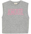 Creamie Waistcoat - Knitted - Slipover Knit - Light Grey Melange