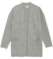 Creamie Cardigan - Knitted - Cardigan Long - Light Grey Melange