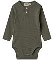 Wheat Bodysuit l/s - Rib - Benny - Winter Forest