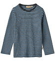 Wheat Blouse - Rib - Rise - Bright Blue Stripe