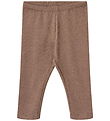 Wheat Leggings - Rib - Jules - Karamell Brown