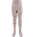 Name It Tights - Wool - NbfWak - Shadow Gray/Small flowers