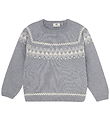 En Fant Blouse - Knitted - Wool - Light Grey Melange