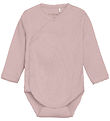 Fixoni Wrap Bodysuit l/s - Pale Mauve Melange