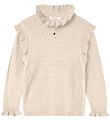 Fliink Blouse - Knitted - Fame - Sandshell w. Pointelle