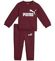 Puma Sweatset - Minicats ESS Crew - Ruby Shimmer