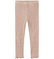 Name It Leggings - Wool - Rib - NmfWossa - Shadow Gray