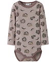 Name It Bodysuit l/s - Wool - NmfWillit - Shadow Gray/Unicorn