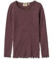 Wheat Blouse - Rib - Reese - Fudge