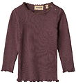Wheat Blouse - Rib - Reese - Fudge