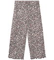 Wheat Trousers - Ela - Purple Stone Flowers