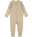 Joha Jumpsuit w. Feet - Wool - Beige