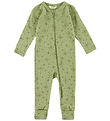Joha Jumpsuit w. Feet - Wool - Light Olive w. Stars