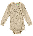 Joha Wrap Bodysuit l/s - Wool - Beige