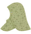 Joha Balaclava - Wool - 2-layer - Light Olive w. Stars