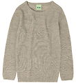 FUB Bluse - Rib - Strick - Wolle - Hafermeliert