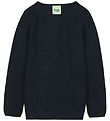 FUB Blouse - Rib - Knitted - Wool - Dark Navy