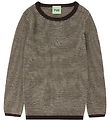 FUB Blouse - Rib - Knitted - Wool - Mocca/Wheat
