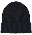 FUB Beanie - Knitted - Wool - Rib - Dark Navy