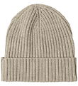 FUB Beanie - Knitted - Wool - Rib - Oat Melange