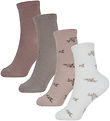 Name It Socks - 4-Pack - Wool/Cotton - NkfWak - Shadow Gray